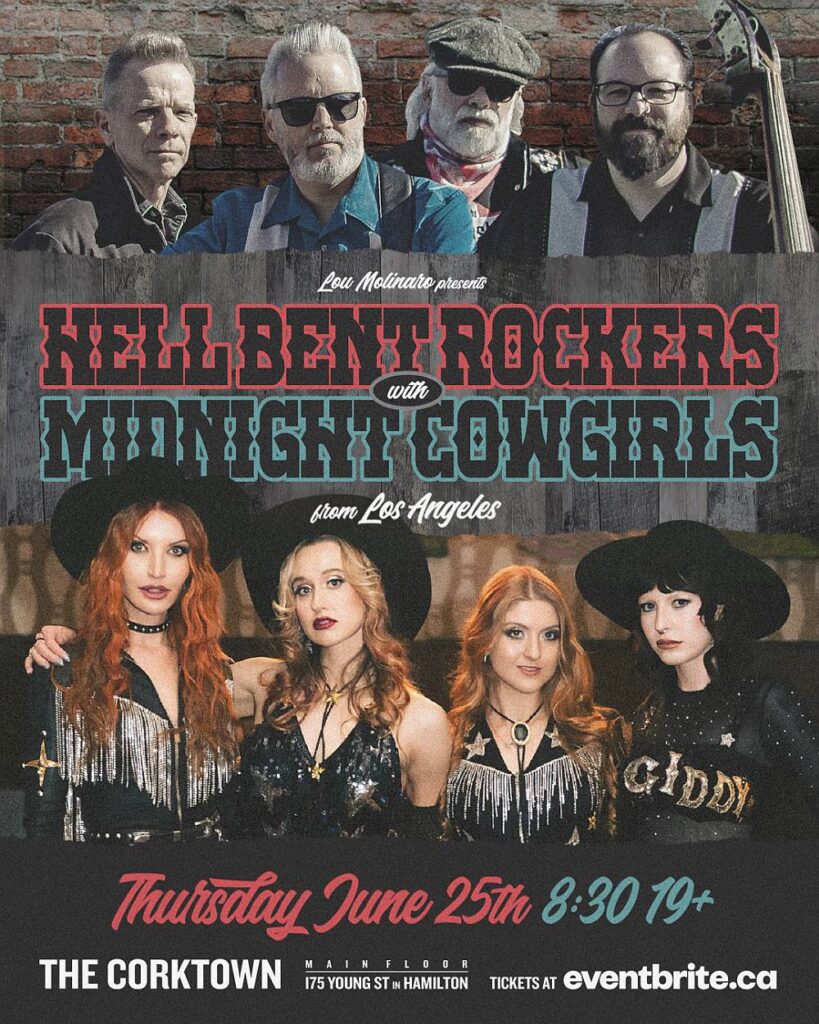 Lou Molinaro Presents! The Hell Bent Rockers with The Midnight Cowgirls